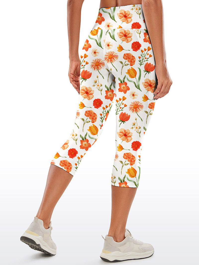 Flower tulip blomming flower orange yoga capris