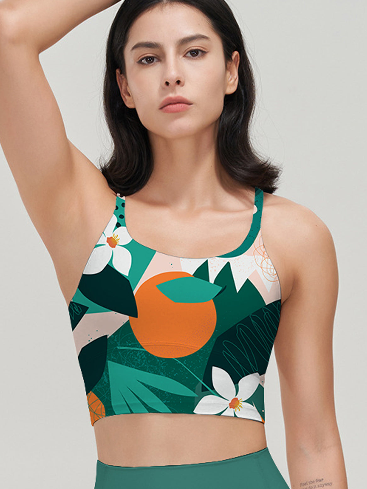 Botanical monstera leaf flower tank tops