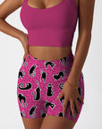 Animal carton cute black cat shorts