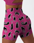 Animal carton cute black cat shorts