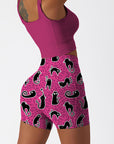 Animal carton cute black cat shorts