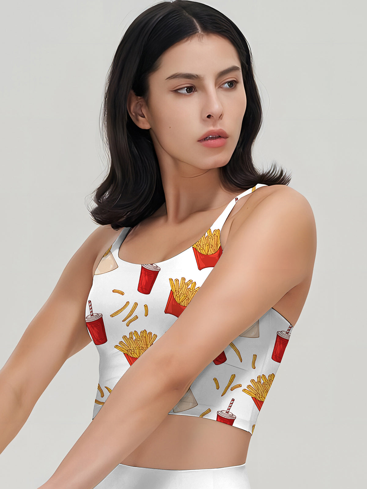 Cartoon gourmet chips cola tank tops