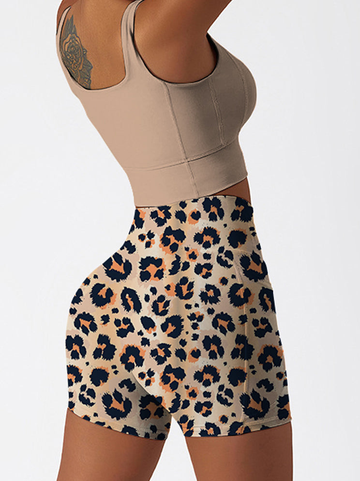Animal leopard pattern funny drawing shorts