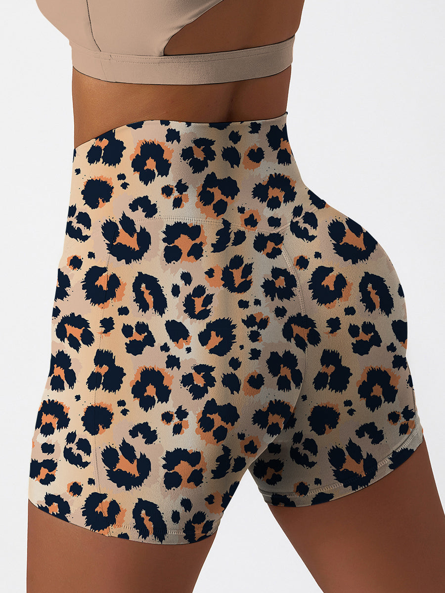 Animal leopard pattern funny drawing shorts