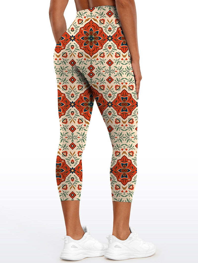 Ethnic persian carpet red leggings