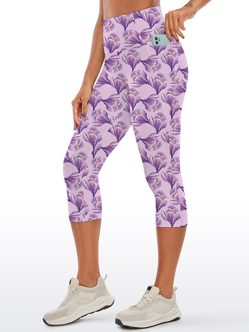 Flower crocus floral purple capris