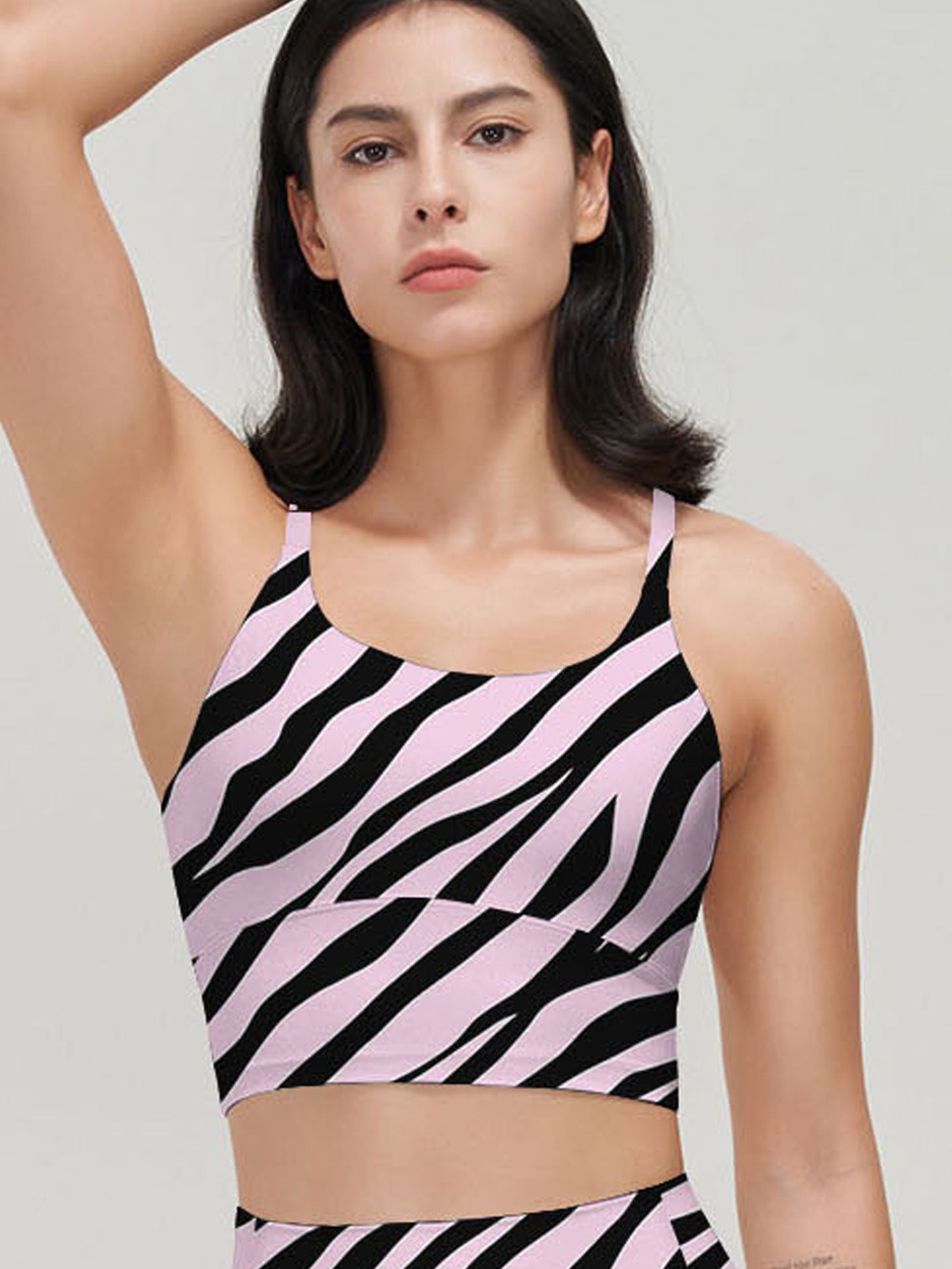 Animal zebra skin stripes tank tops