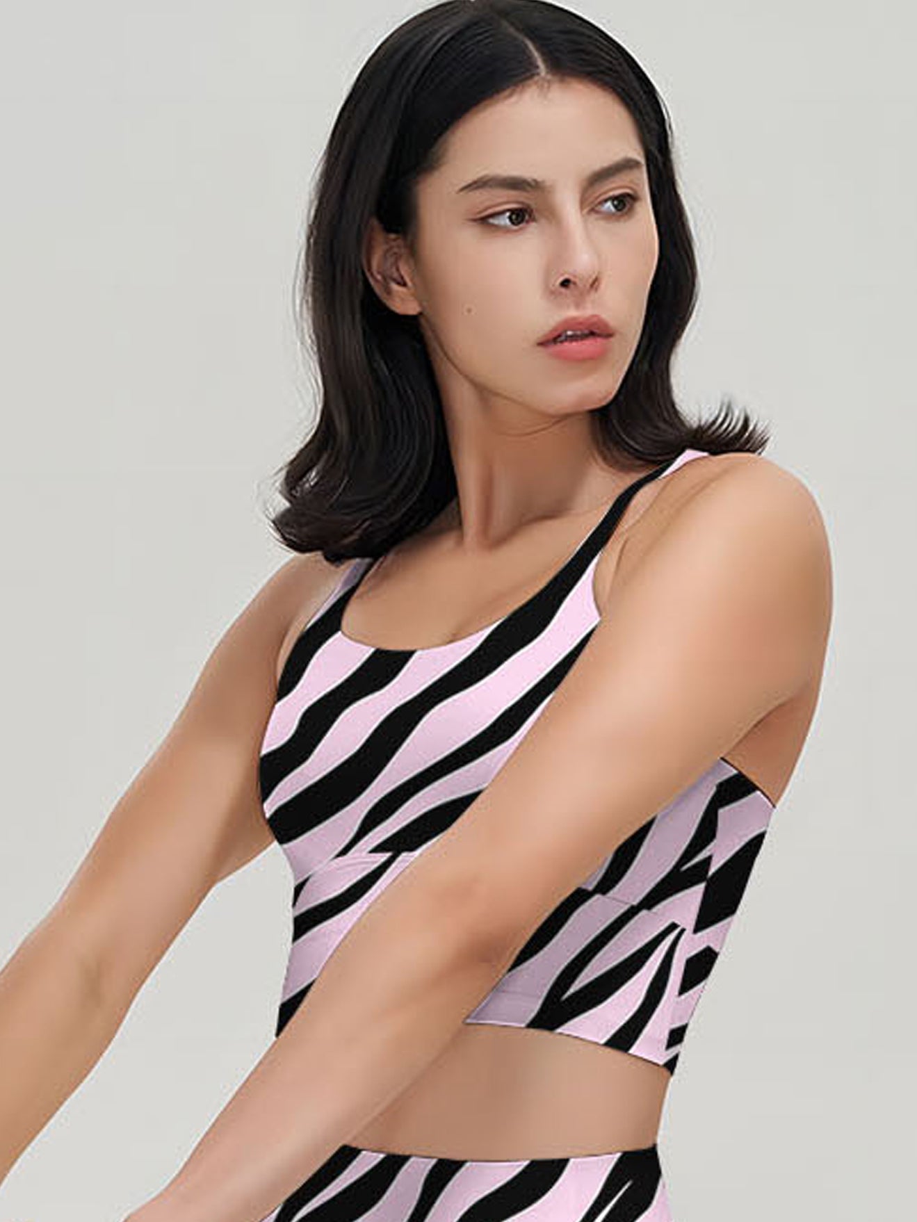 Animal zebra skin stripes tank tops