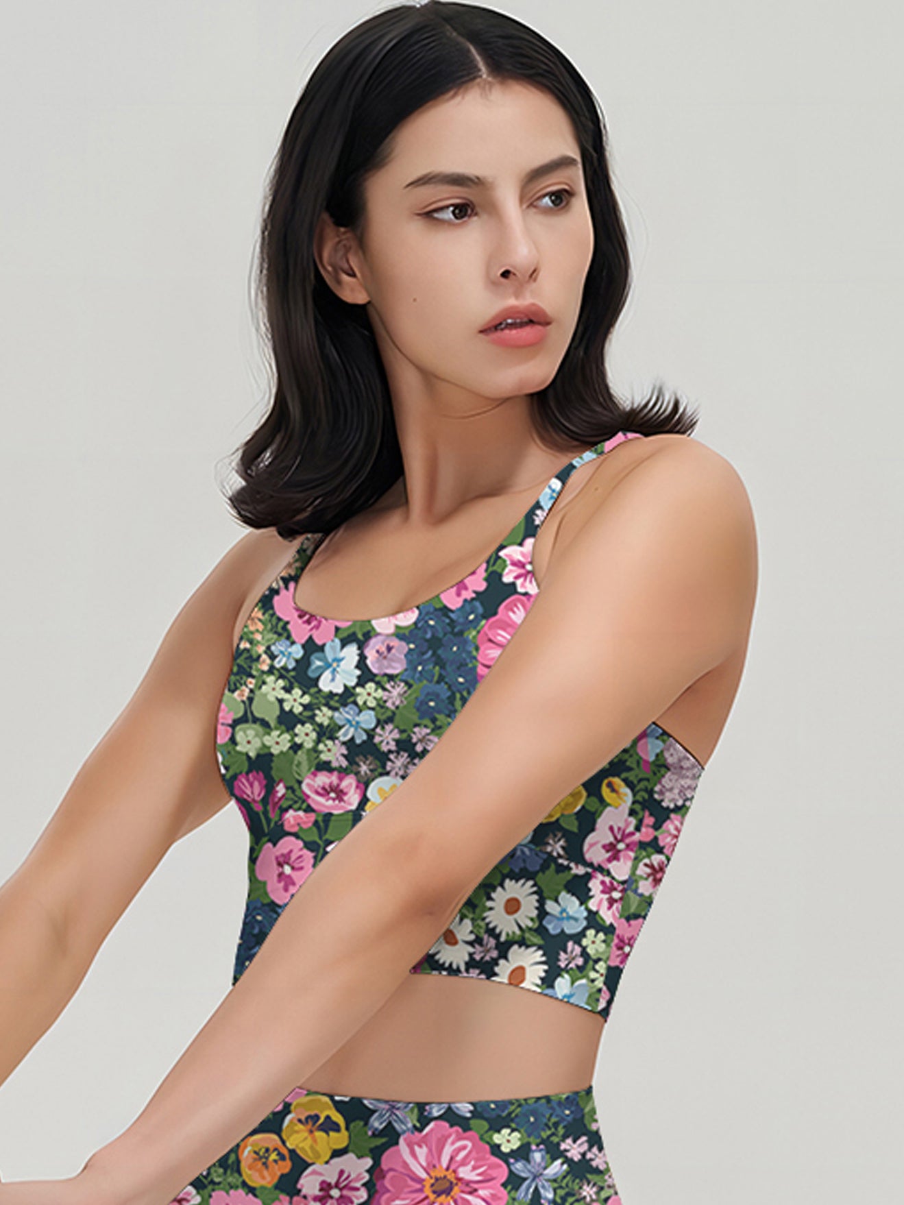 Flower colorful wildflower morning glory tank tops