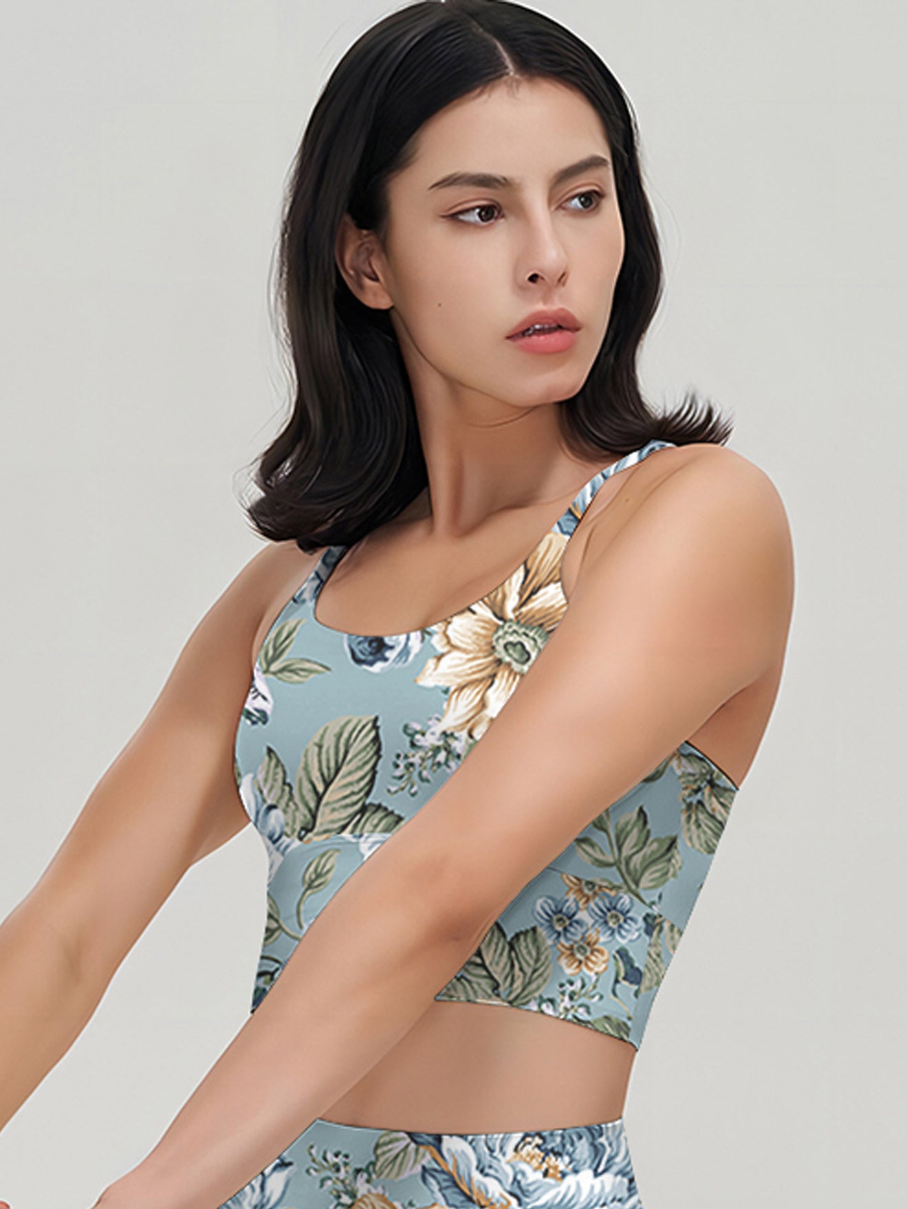 Flower vintage spring rose tank tops