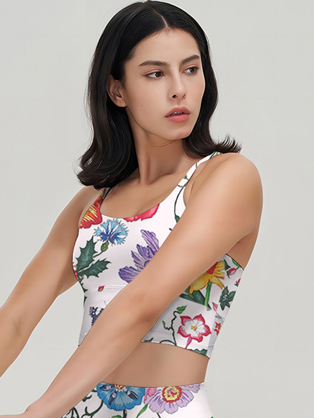 Flower spring flourishing vine tank tops