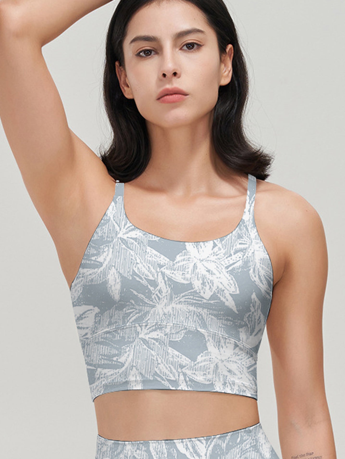 Flower white printed lilies light tank tops