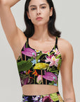 Flower tropical anthurium lotus tank tops