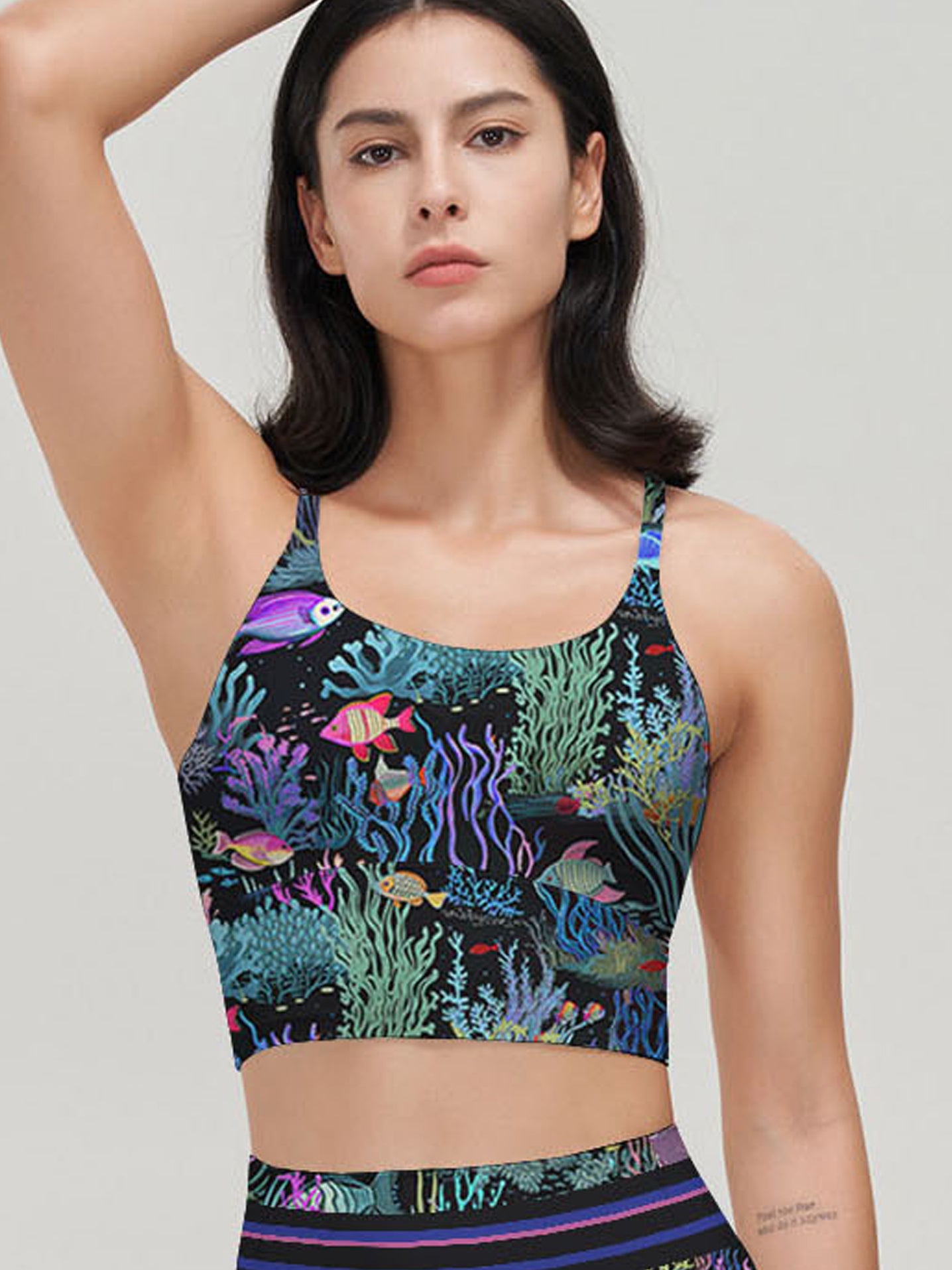 Ocean underwater coral reefs marine life tank tops