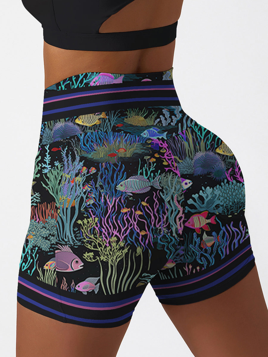 Ocean underwater coral reefs marine life shorts