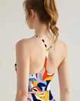 Colorful abstract face fine art portraits tank tops