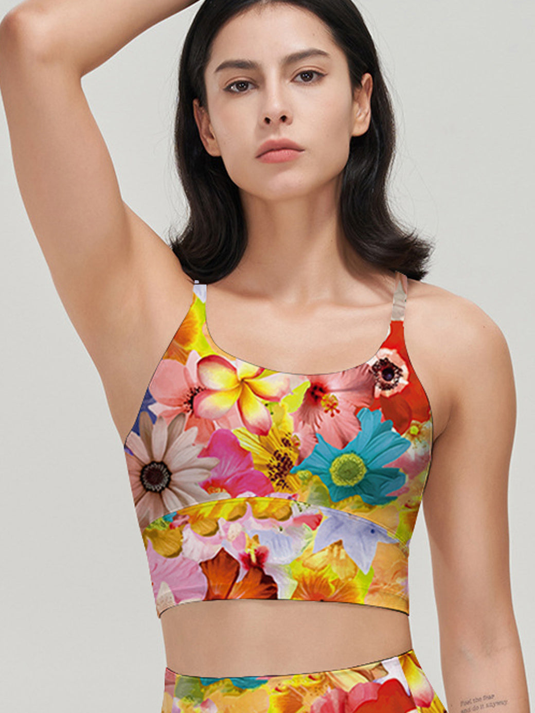 Flower plumeria chrysanthemum collages tank tops