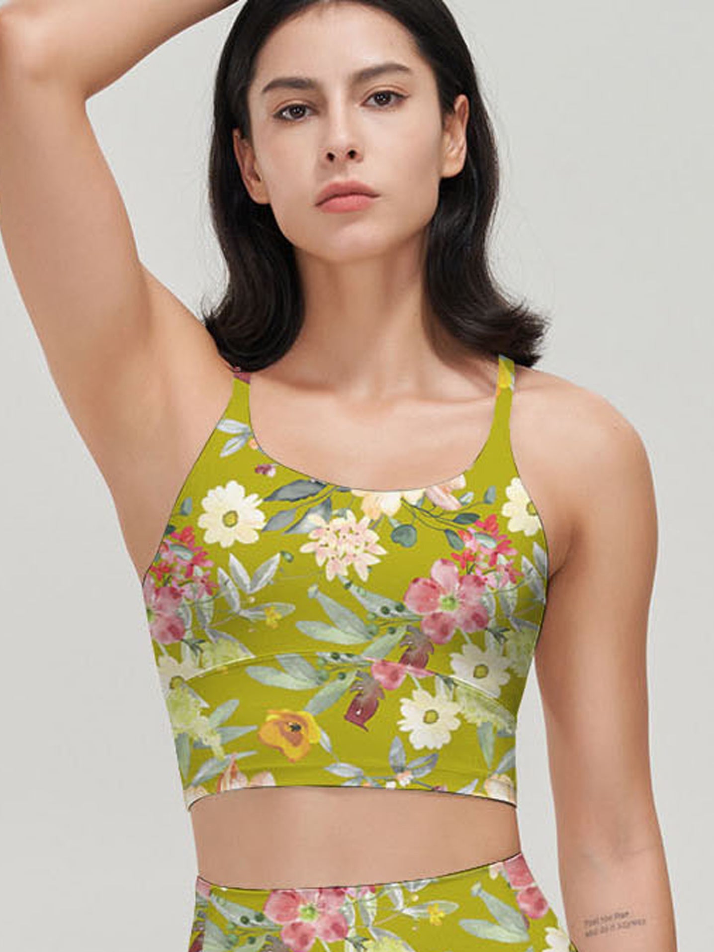 Flower white nude pastel colors watercolor floral tank tops