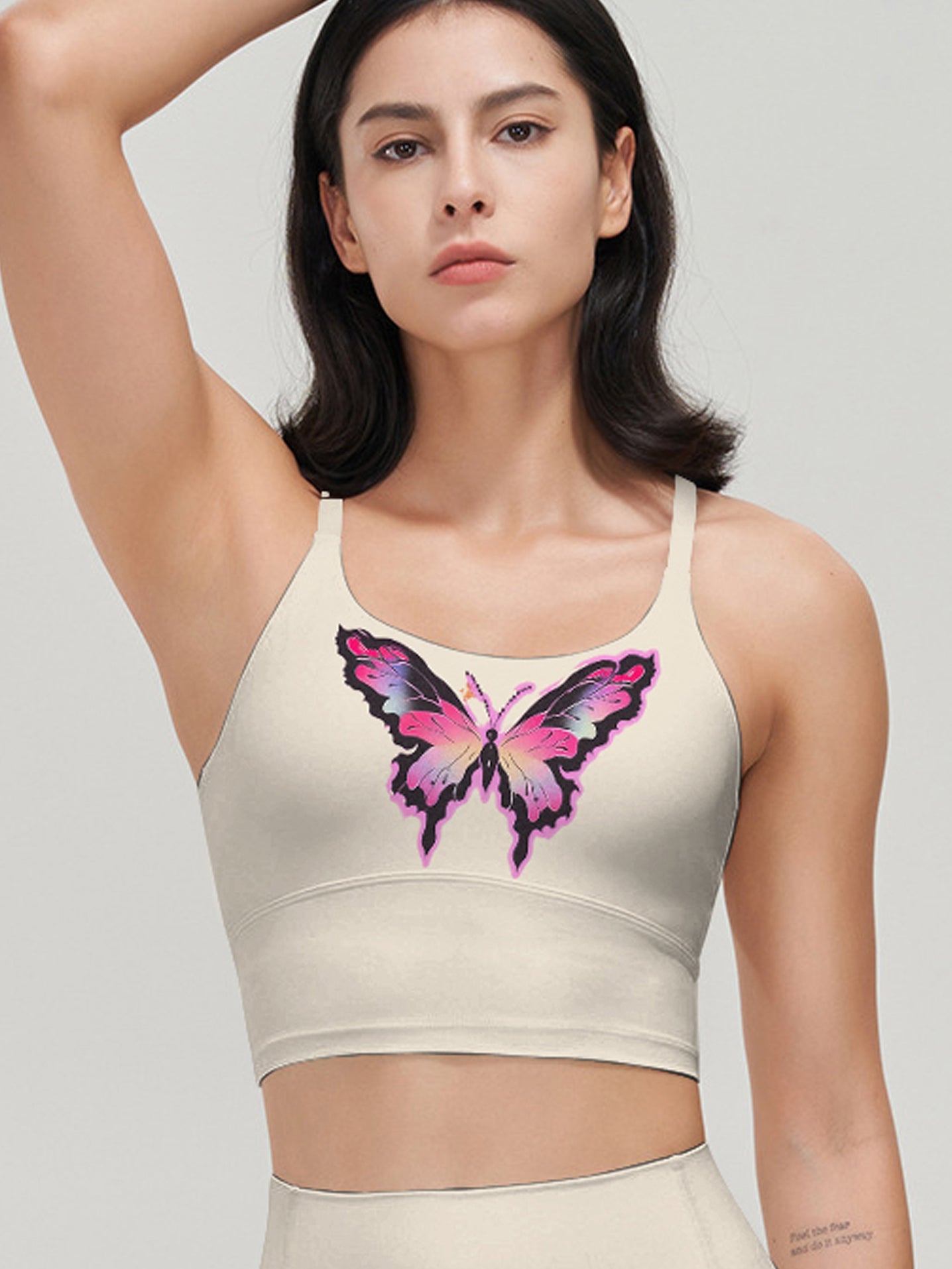 Animal butterfly 3D print yoga tank tops
