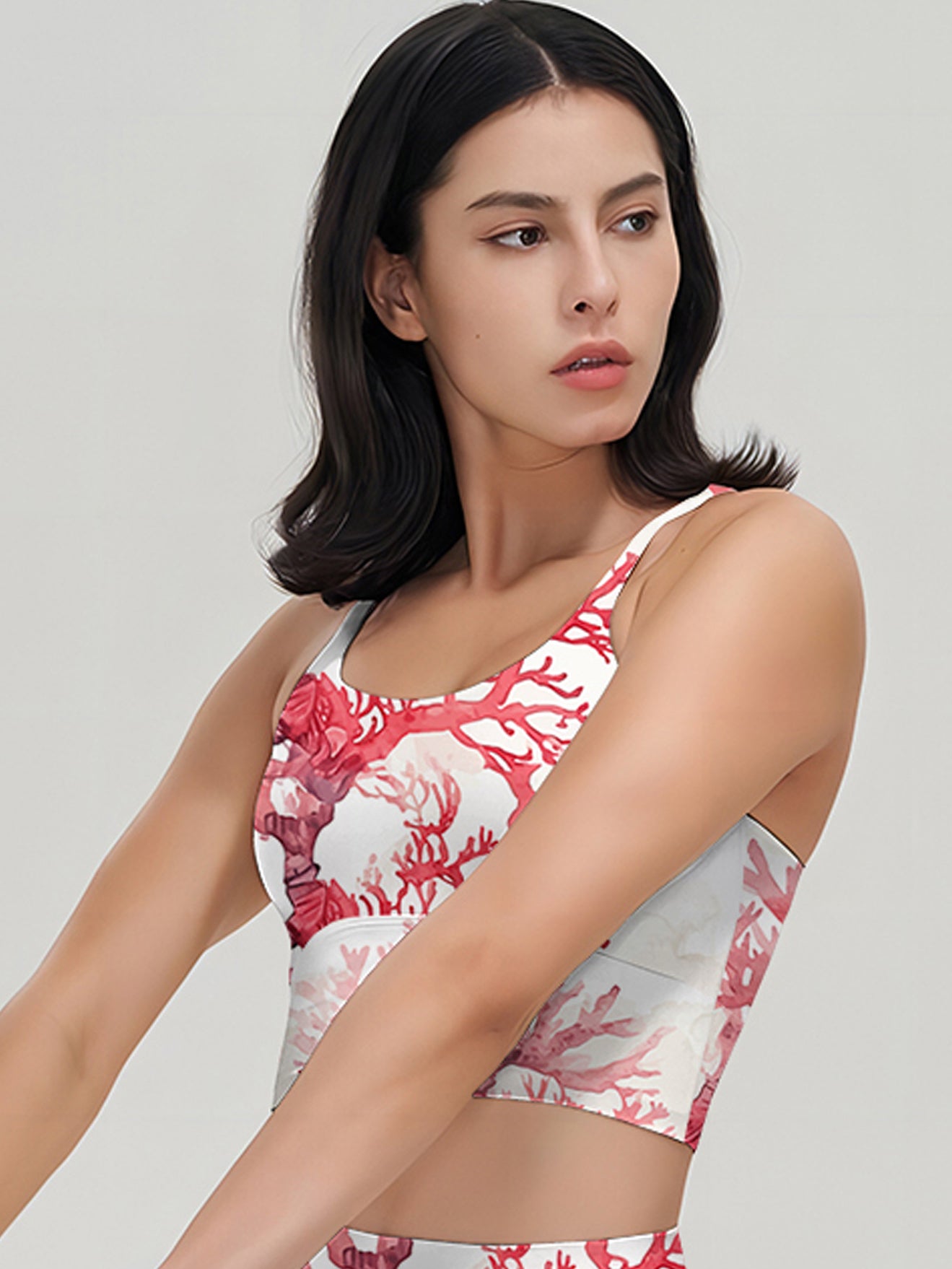 Ocean red coral tank tops