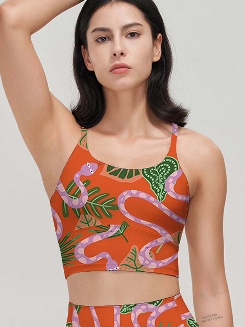Animal snake turtle leaves tank tops