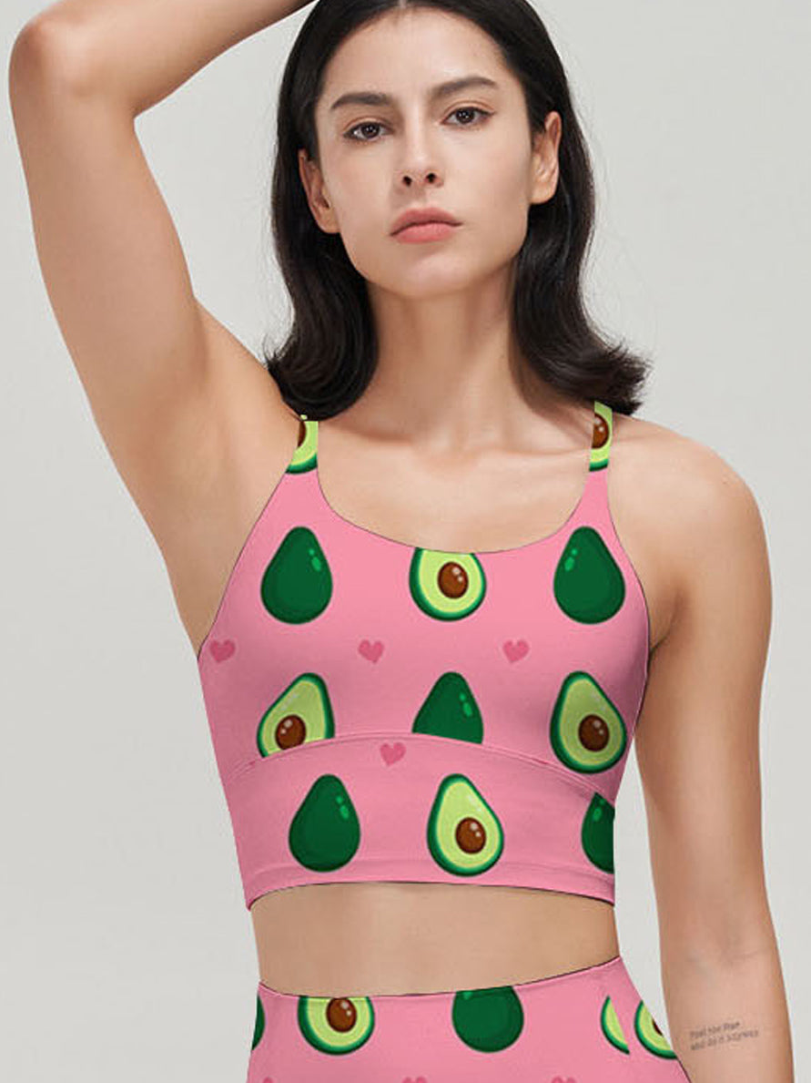 Cute beauty avocado and hearts tank tops