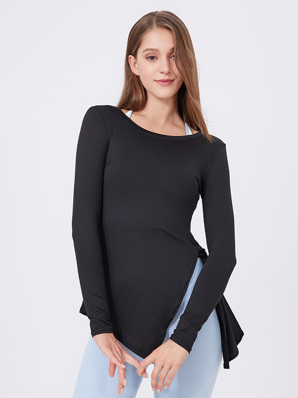 Basic slim fit quick dry yoga long sleeves