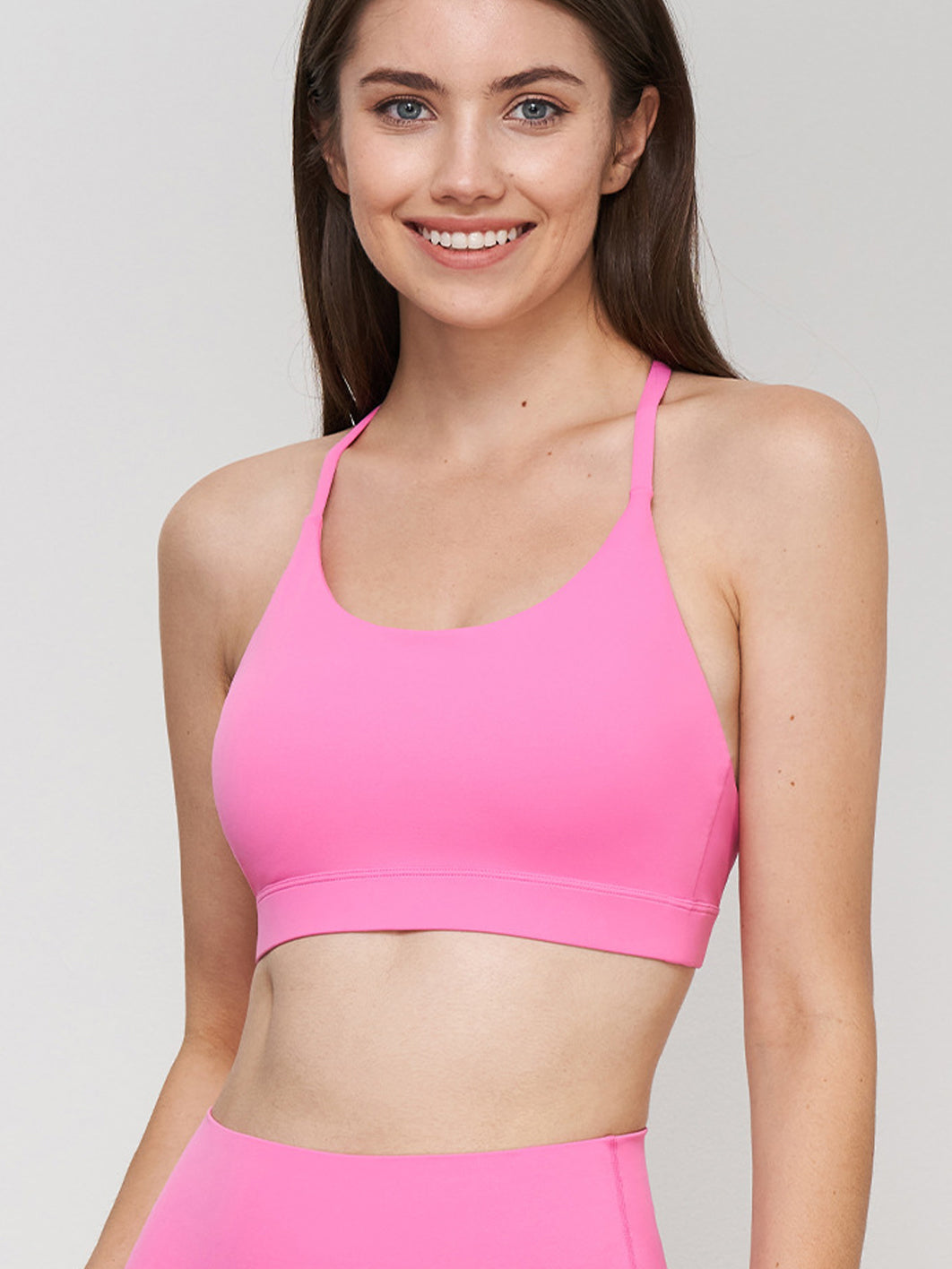 Basic highly stretchy yoga gathered light support tank tops