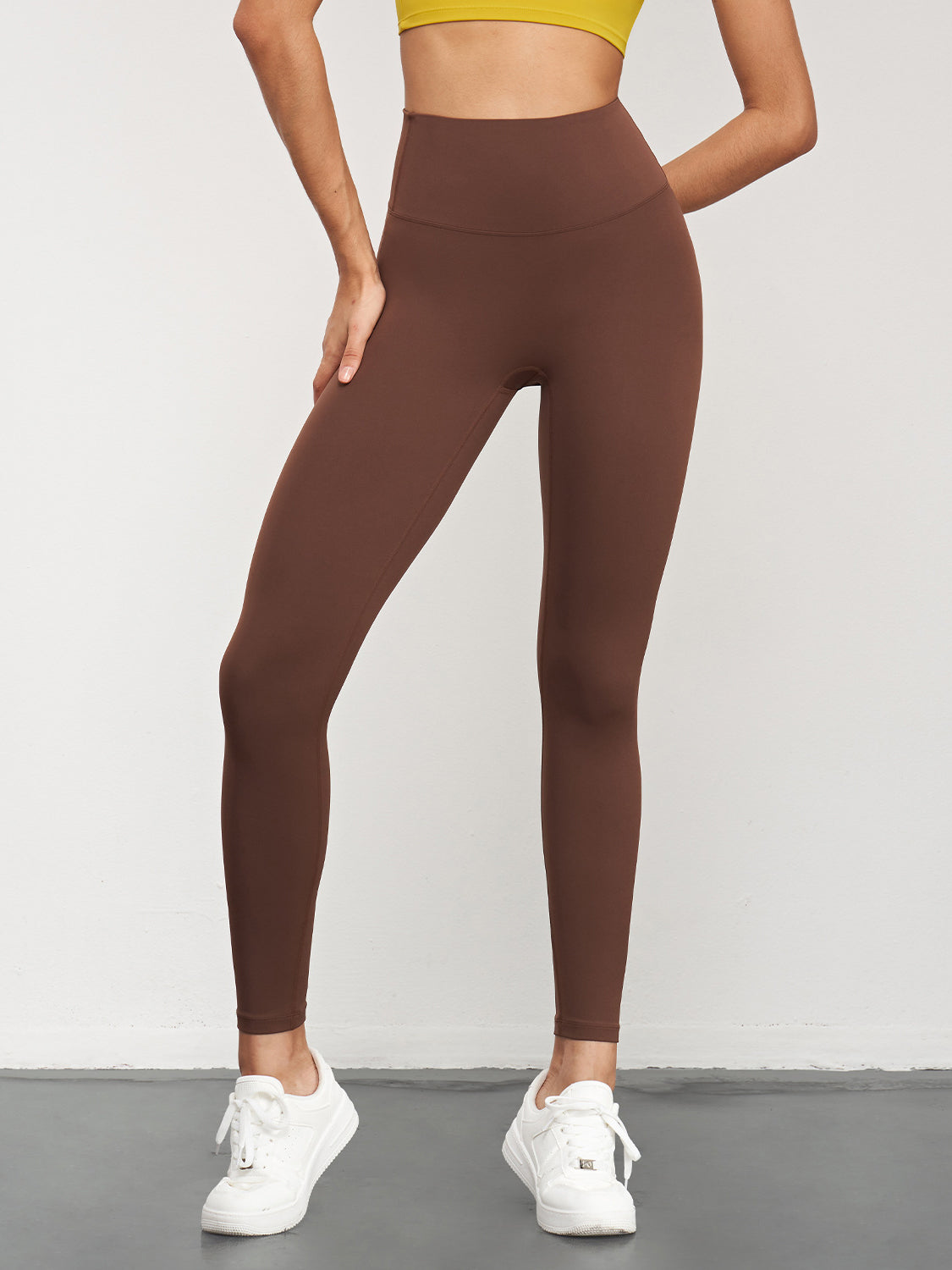 Basic no awkward line black yoga leggings