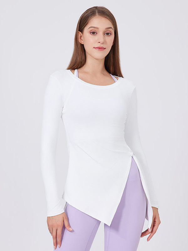 Basic slim fit quick dry yoga long sleeves