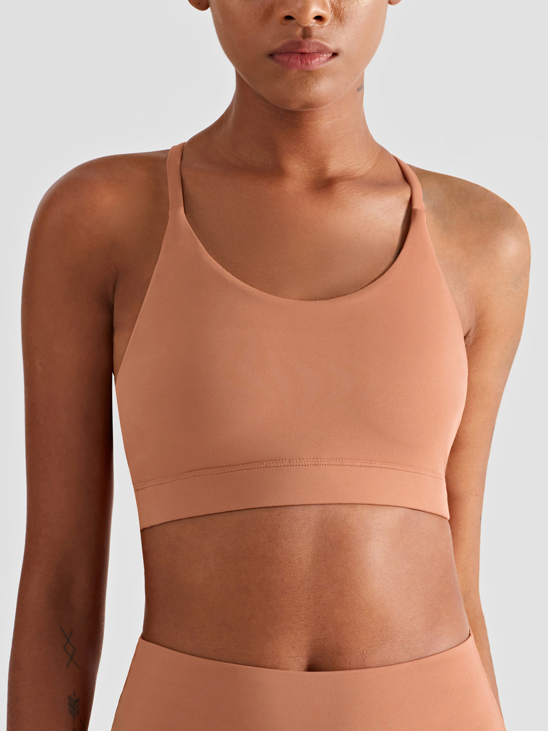 Basic highly stretchy yoga gathered light support tank tops