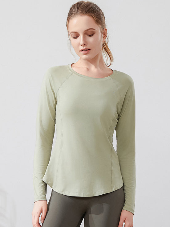 Basic nude breathable fast-dry long sleeves