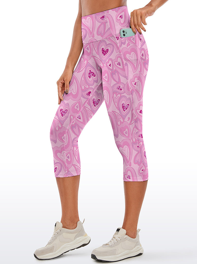 Love Flow in love abstract heart shape pink capris