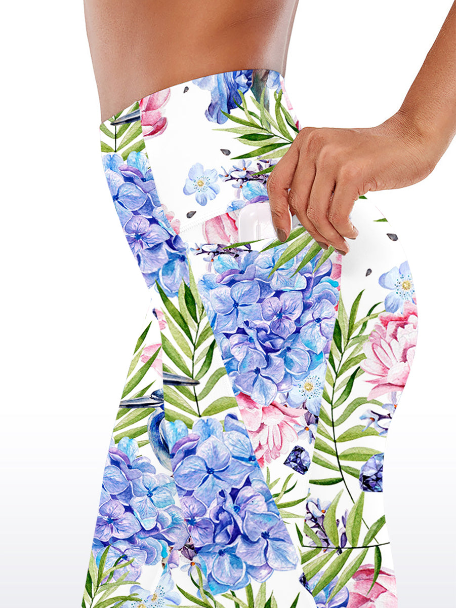 Flower watercolor palm leaves hydrangeas peony capris