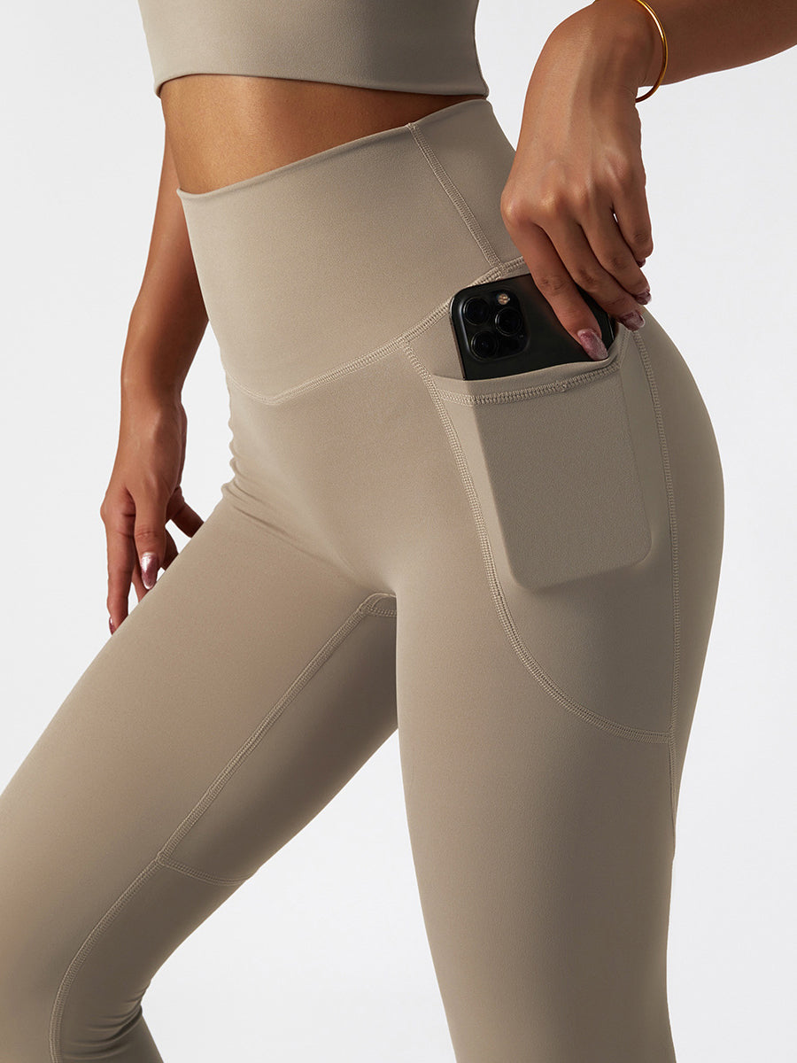 Basic cloud sense sand brown leggings