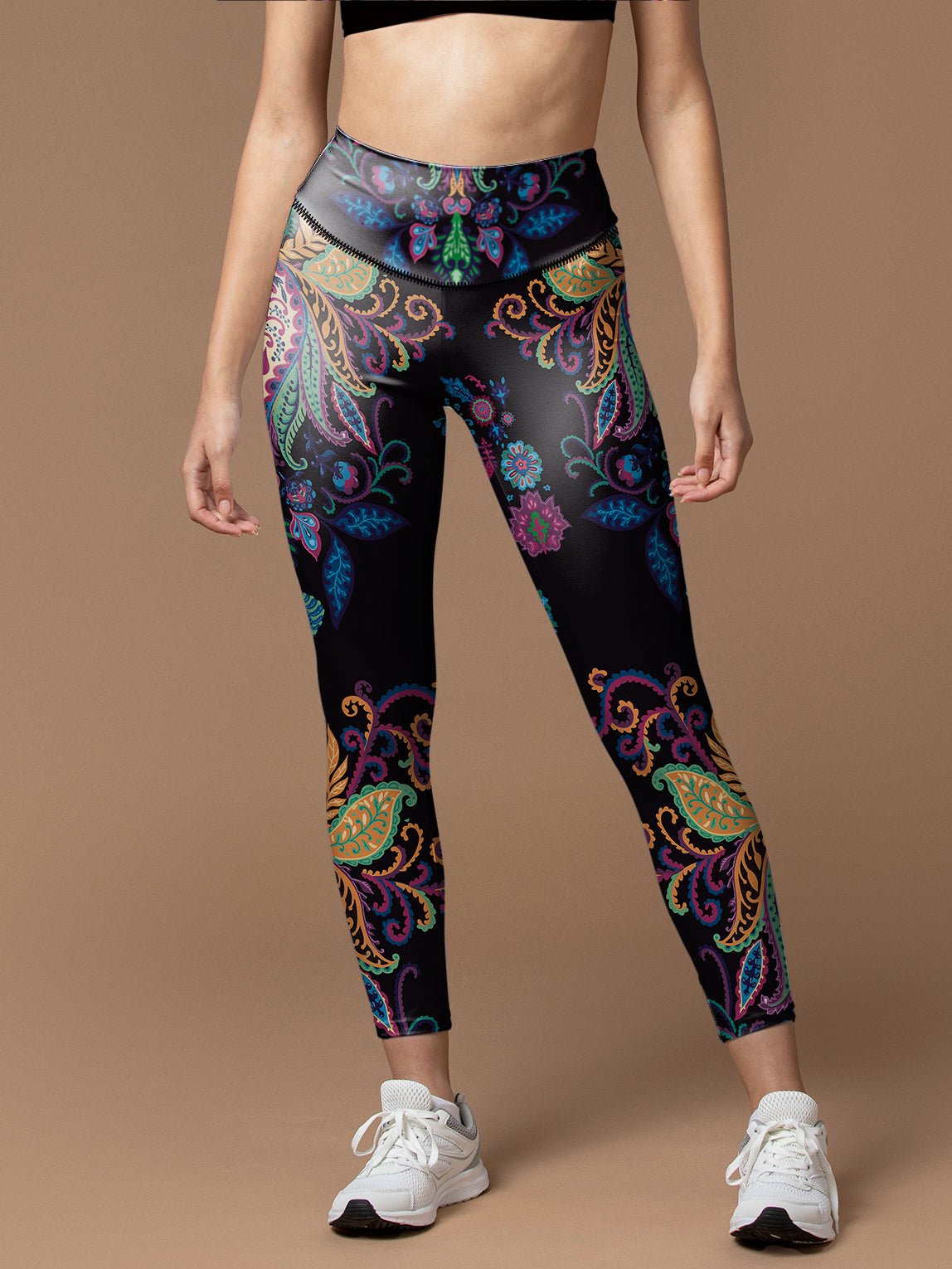 Psychedelic mexican floral leggings