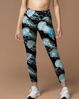 Ocean fantasy glowing jellyfish leggings