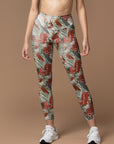 Wild animal feather colorful leggings