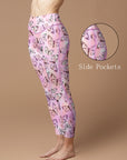 Animal butterfly pink purple leggings
