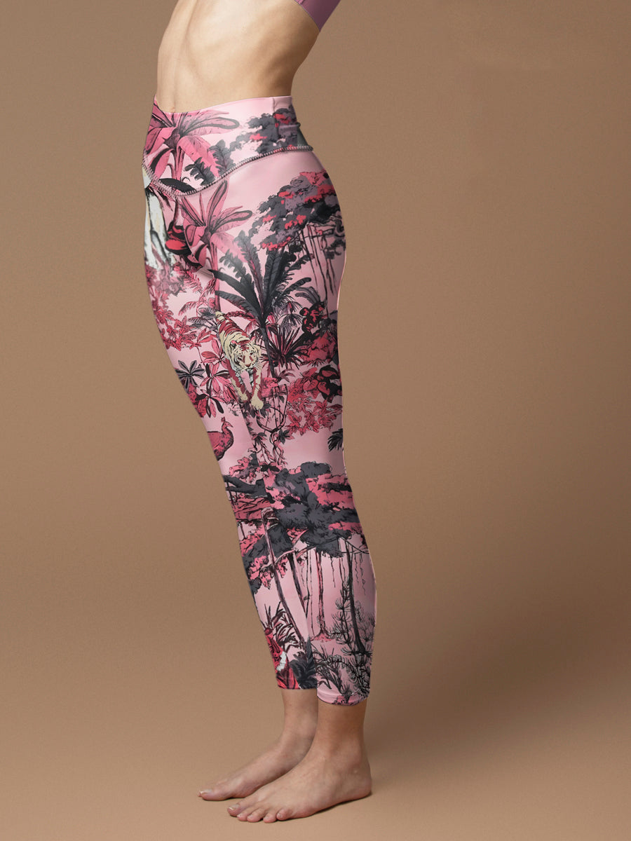 Animal world jungle tiger elephant leggings