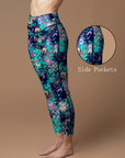 Abstract colorful gouache round bubbles leggings