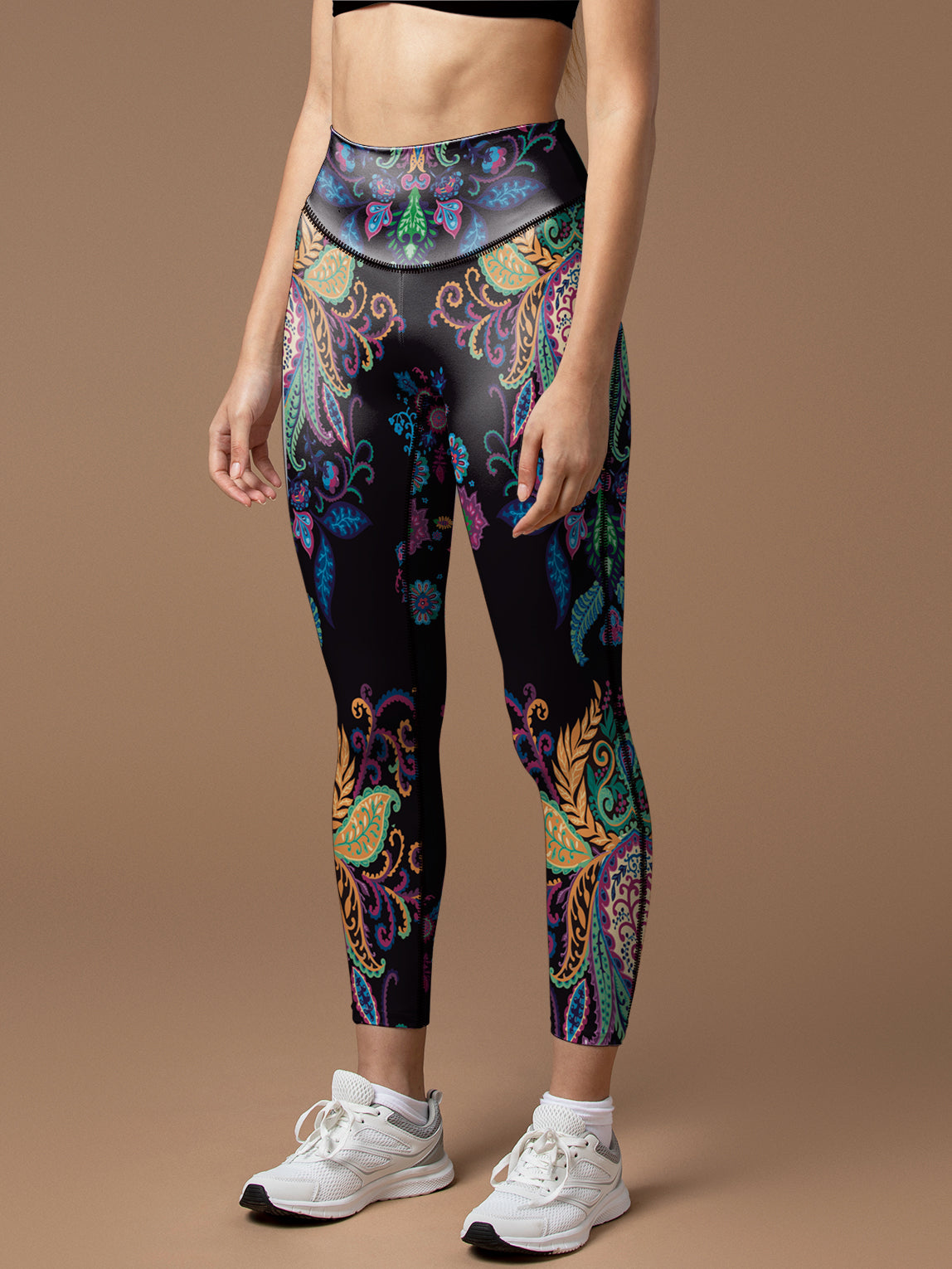 Psychedelic mexican floral leggings