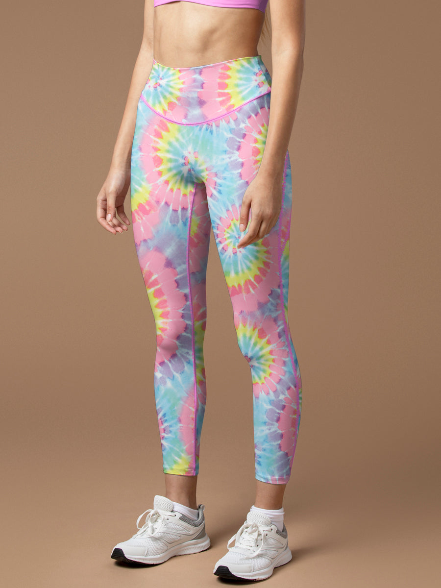 Tie dye colorful swirl leggings