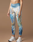 Ocean colorful coral shell leggings