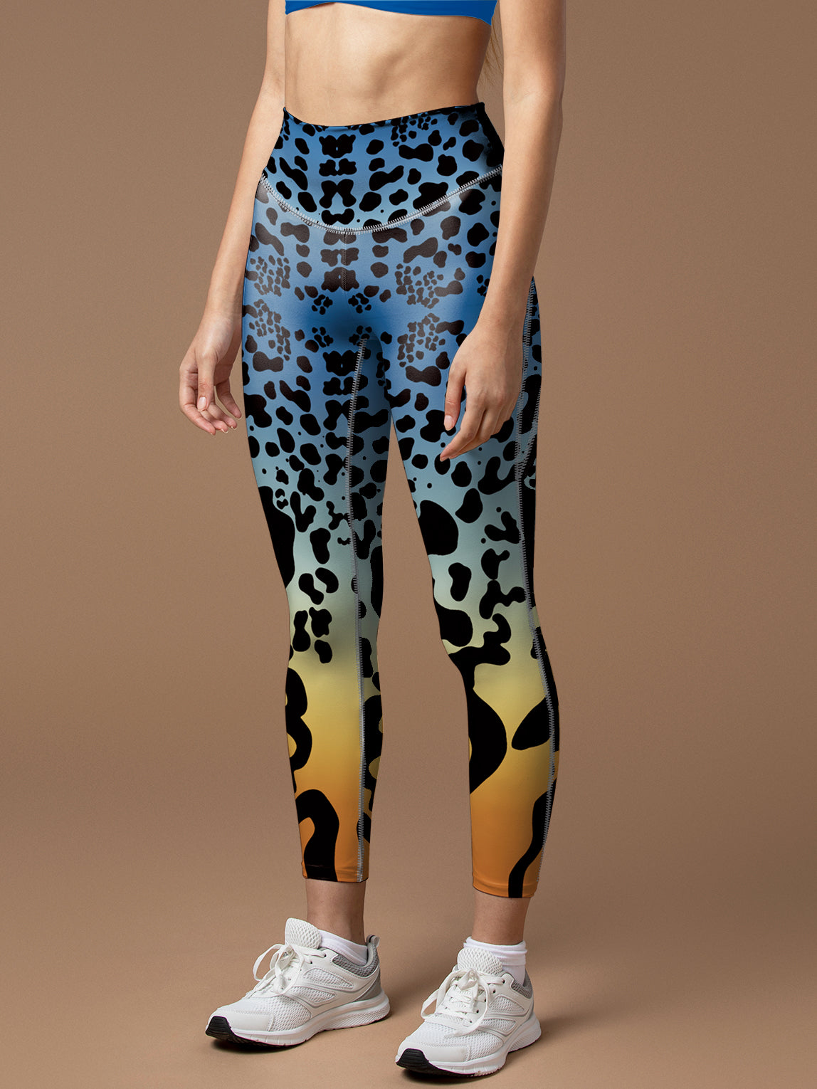 Animal natures leopard gradient leggings