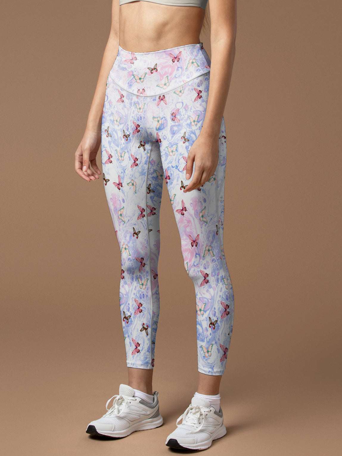 Animal colorful butterfly water ripples leggings