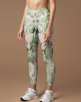 Animal hand-painted butterfly vine flower leggings