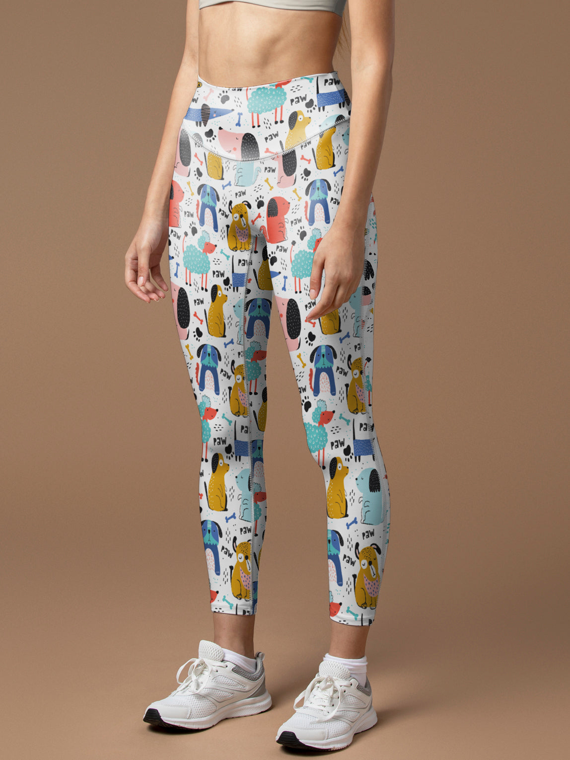 Animal cartoon dog sheep print leggings