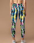 Animal colorful Leopard pattern print leggings