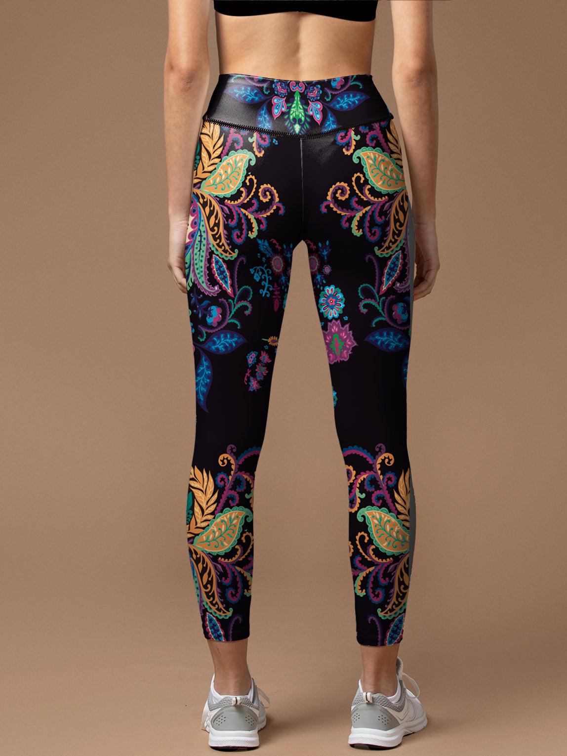 Psychedelic mexican floral leggings